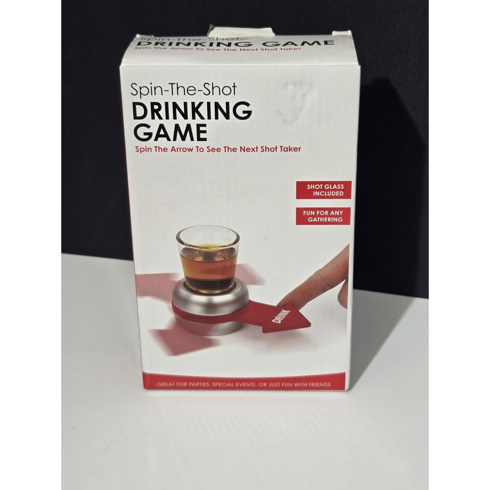 Spin The‎ Shot Drinking Game Parties Bar Special Events Fun Glass Included